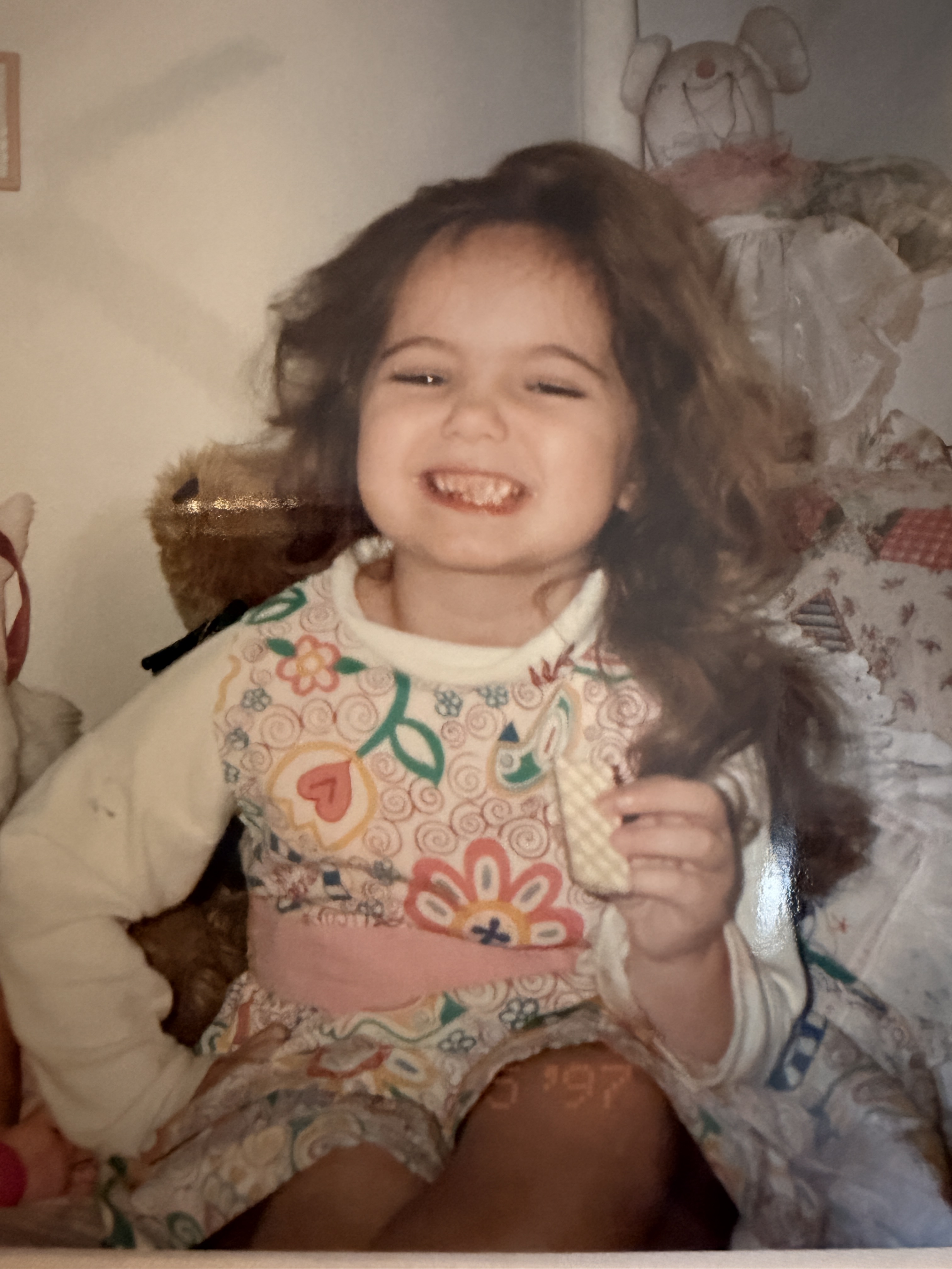 A young Kristyn — curious about how things work.